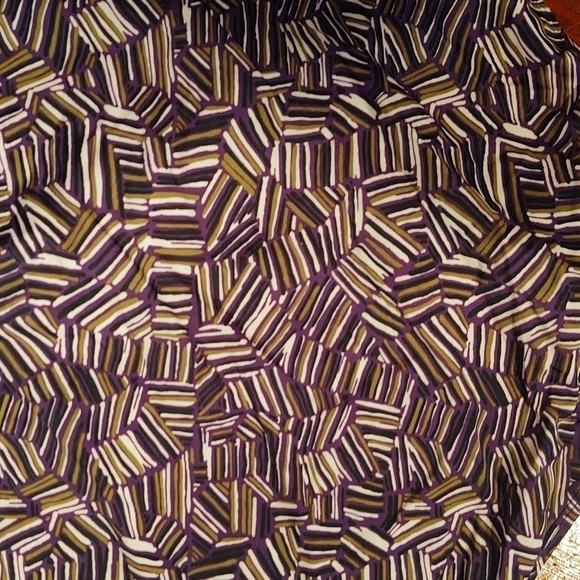 Jaclyn Smith Collection Purple, Green, Black, and White Abstract Swim Bottoms - Picture 6 of 6